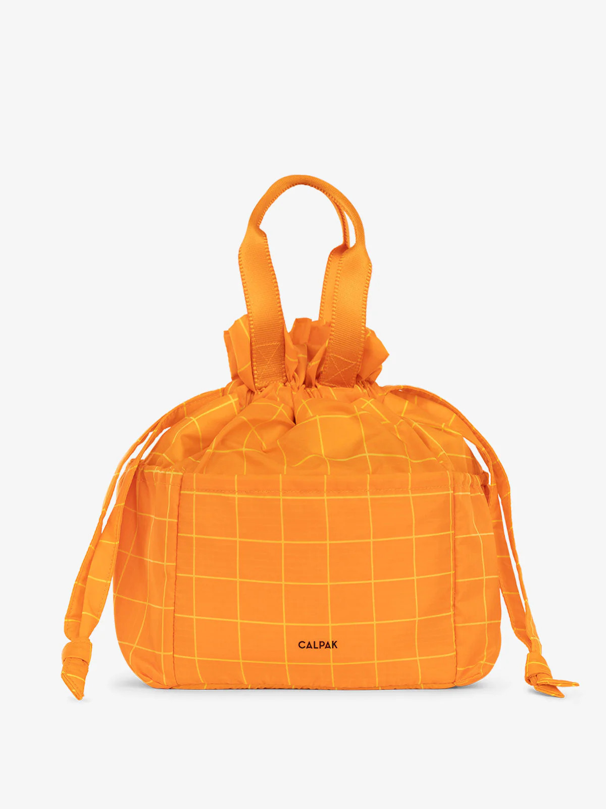Insulated Lunch Bag in Orange Grid | CALPAK Travel
