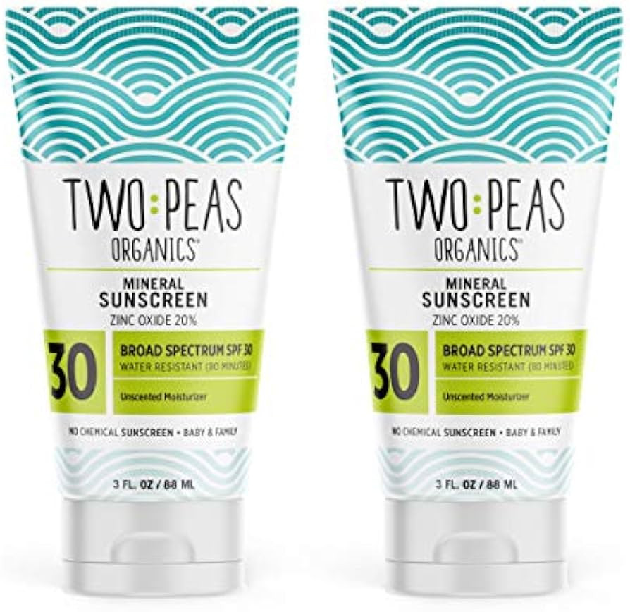 Two Peas Organics - All Natural Organic SPF 30 Sunscreen Lotion - Coral Reef Safe - Baby, Kid & F... | Amazon (US)