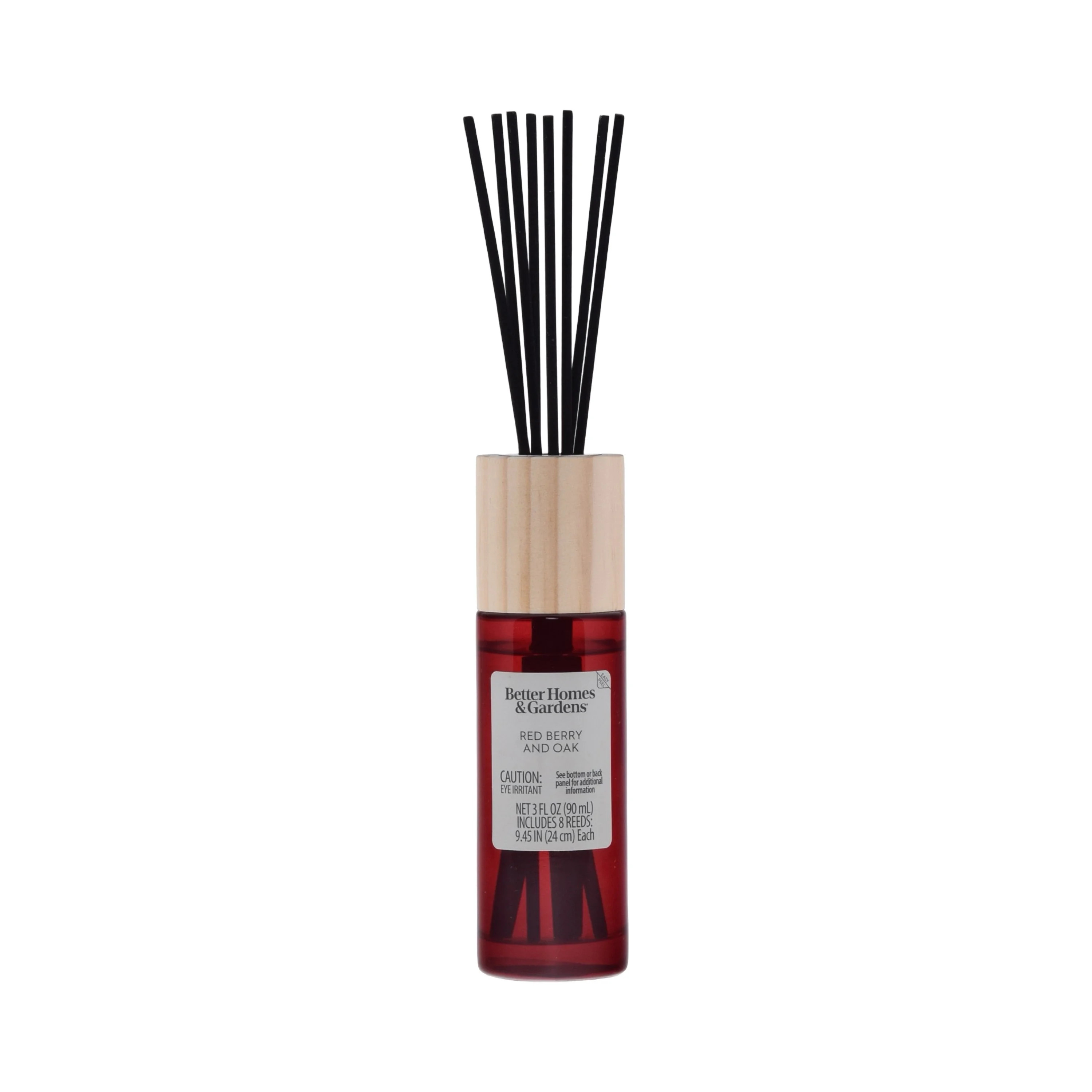 Better Homes and Gardens Red Berry and Oak Scented Reed Diffuser 3 Fl Oz (90mL) With 8 Synthetic ... | Walmart (US)