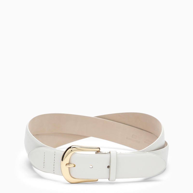 White leather Kennedy Corset belt | The Double F