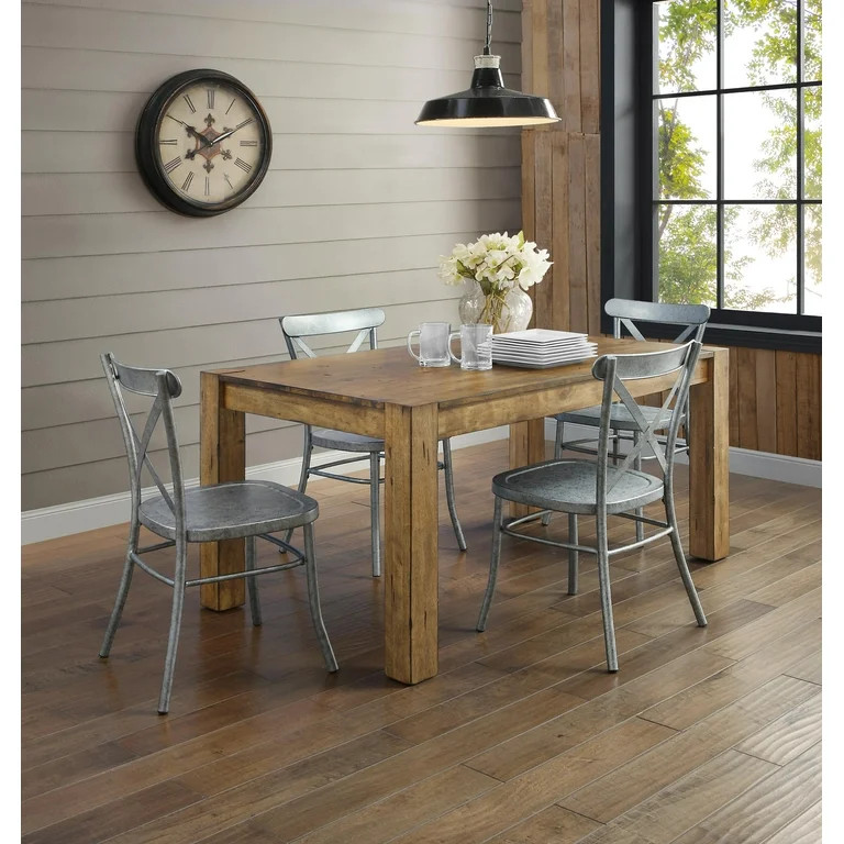 Better Homes & Gardens Bryant Solid Wood Dining Table, Rustic Brown | Walmart (US)