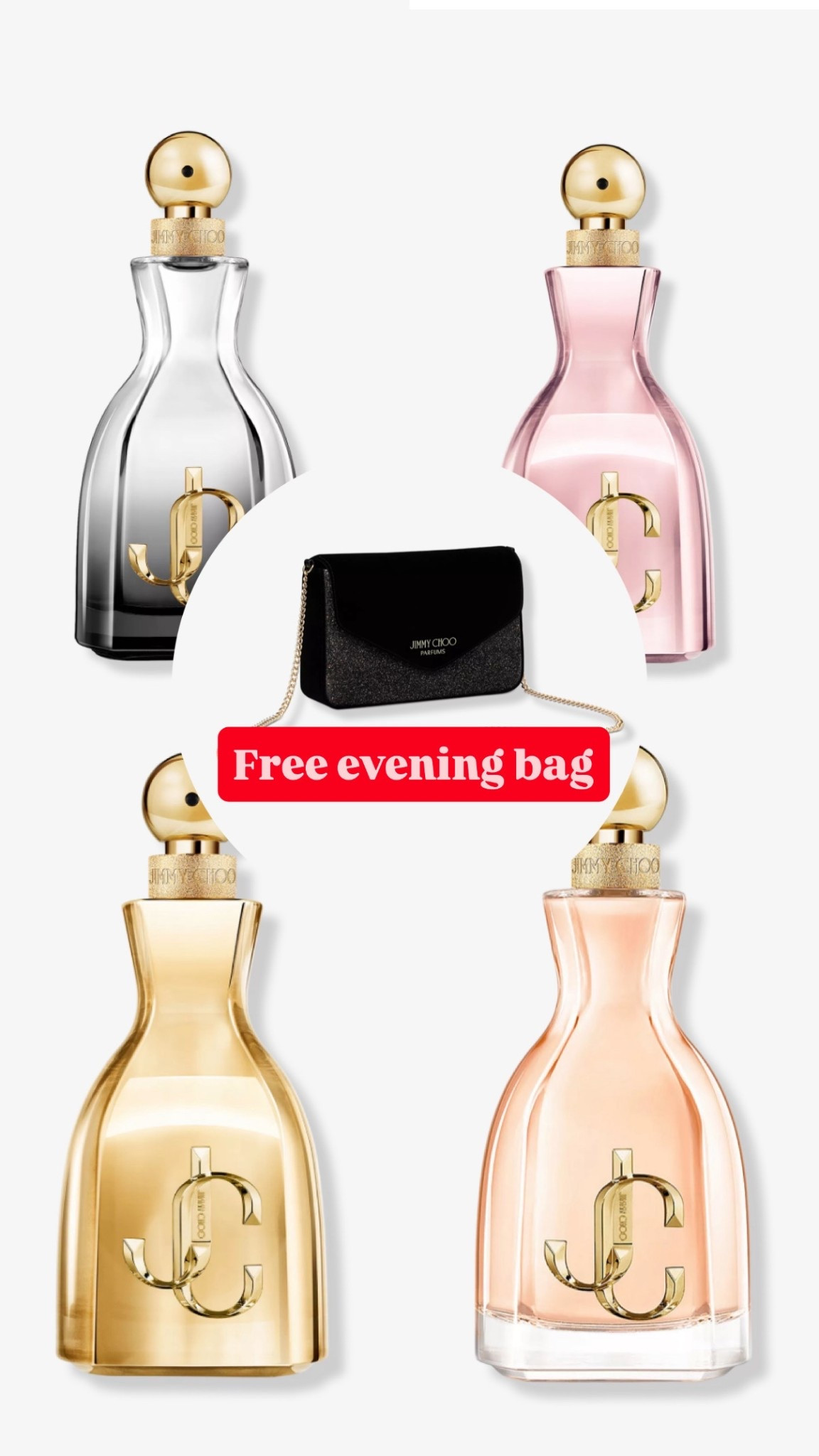 Free Jimmy Choo evening clutch AND a robe or a throw with any of the following perfume purchases in 3.3 oz!

#LTKGiftGuide #LTKHoliday #LTKSaleAlert