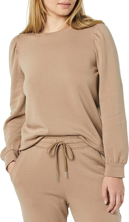 Amazon Aware Women's Puff Sleeve Sweatshirt (Available in Plus Size) | Amazon (US)