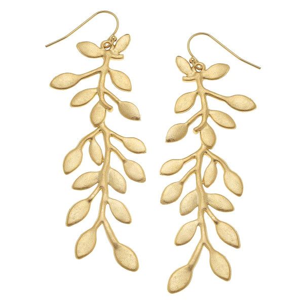 Gold Vine Earrings | Susan Shaw