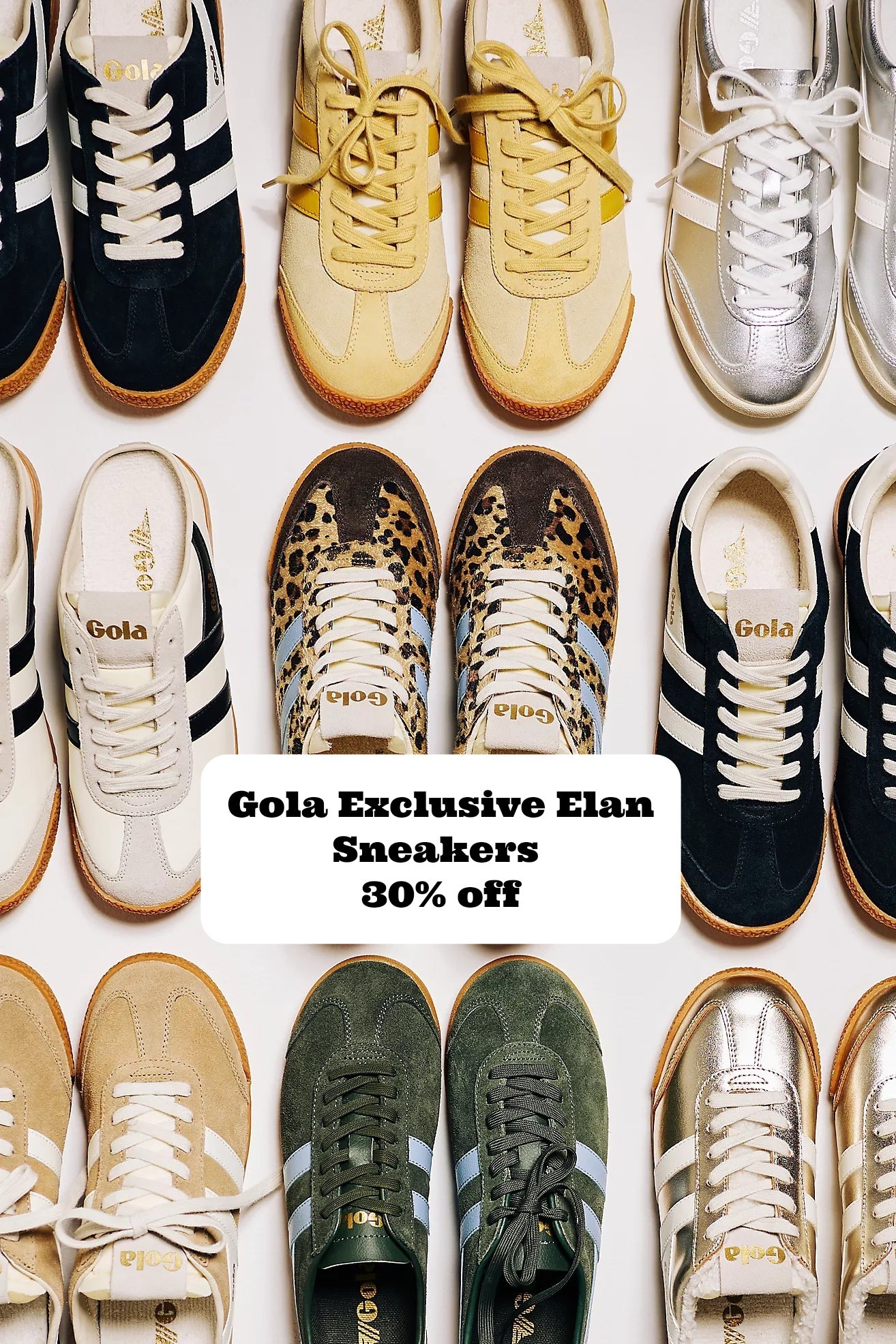 30% off sale
Gold Exclusive Elan Sneakers

Several styles 
Colors and sizes available 

Hurry limited time

These are so comfy yet so chic
Wear with dresses, skirts, jeans trousers, shorts and lounge sets



#LTKmomlife #LTKSaleAlert #LTKActive