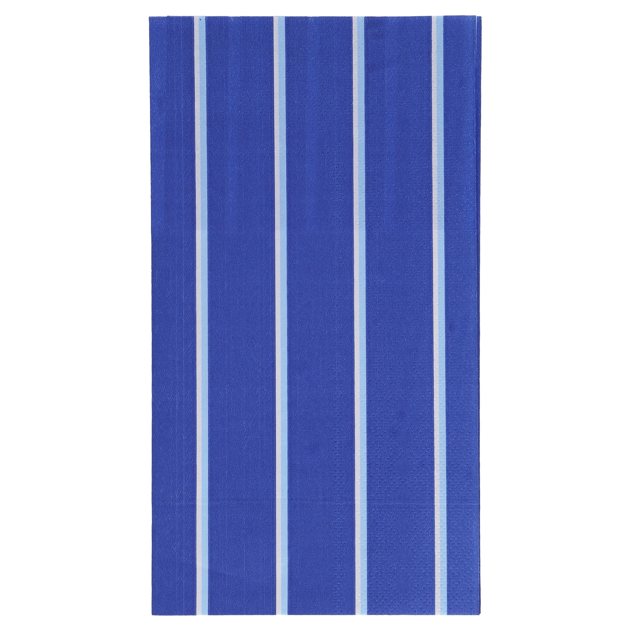 3" x 7" Disposable Blue Striped Paper Napkins, 16 Count, by Way To Celebrate | Walmart (US)