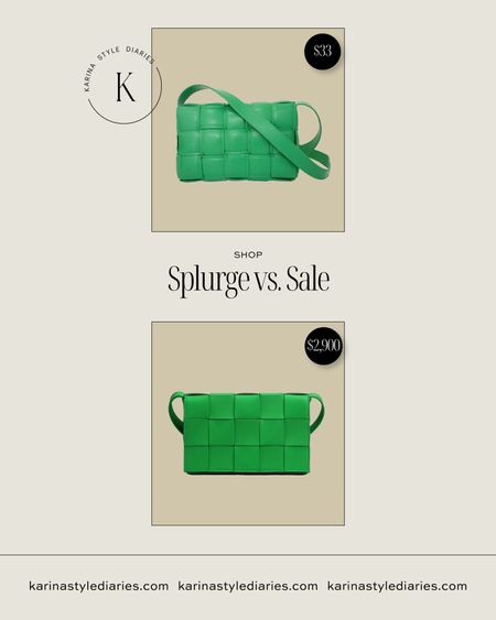 Splurge vs save
Green Bottega veneta handbag 

#LTKitbag