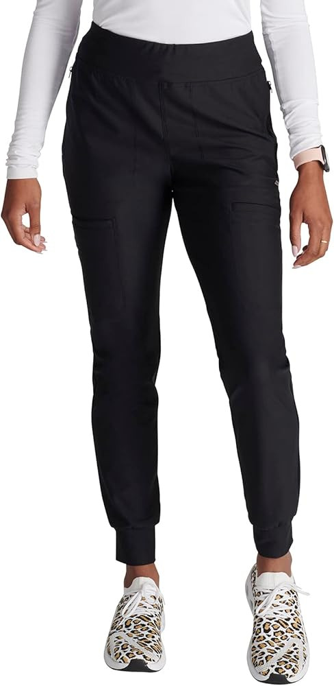 Cherokee Scrubs for Women Pant with Mid Rise Tapered Leg Drawstring Moisture Wicking Easy Care & ... | Amazon (US)