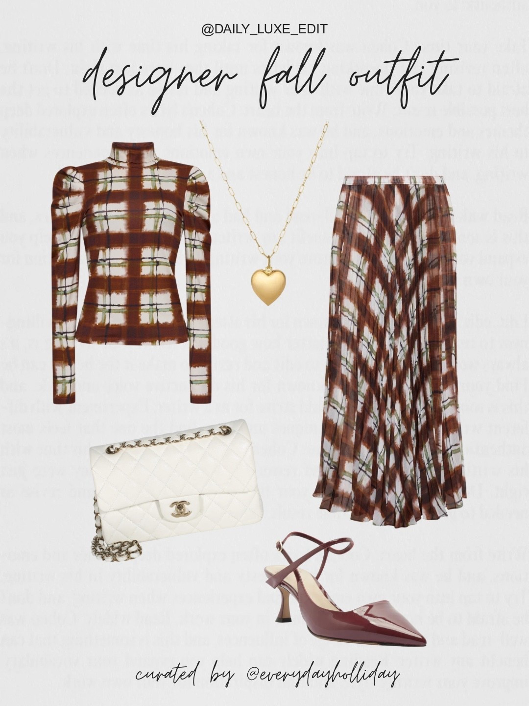 Fall in plaid 🍂 Cara Cara set + & Hart necklace + Chanel flap + Alexandre Birman heels — everything you need for a designer fall look.

#LTKootd #LTKCon #LTKgrwm