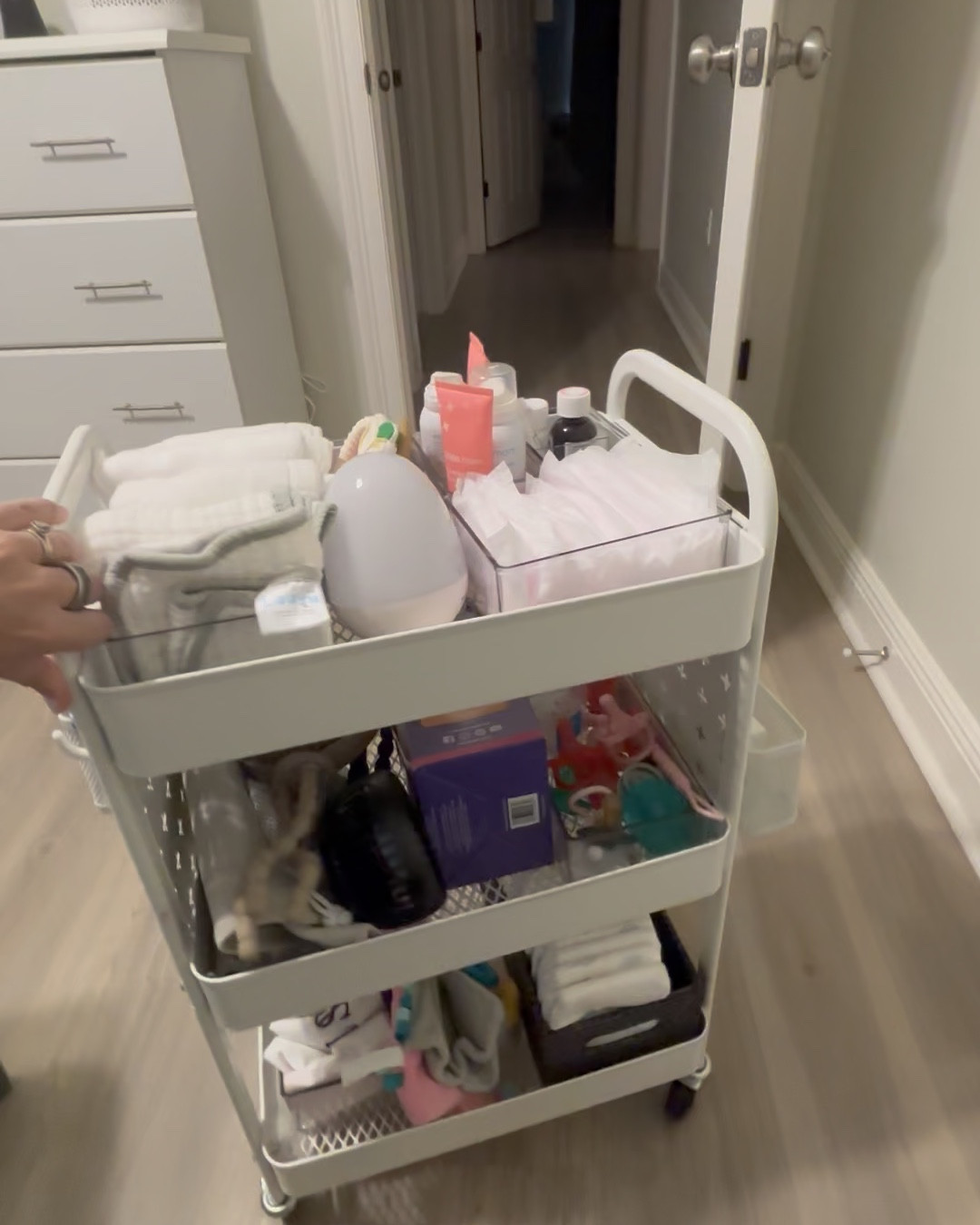 Prepping for baby #2 and got the postpartum cart ready to follow me all over the house while chasing my toddler! Used this cart for my first baby girl and loved it so much  

#LTKBaby #LTKFamily #LTKBump