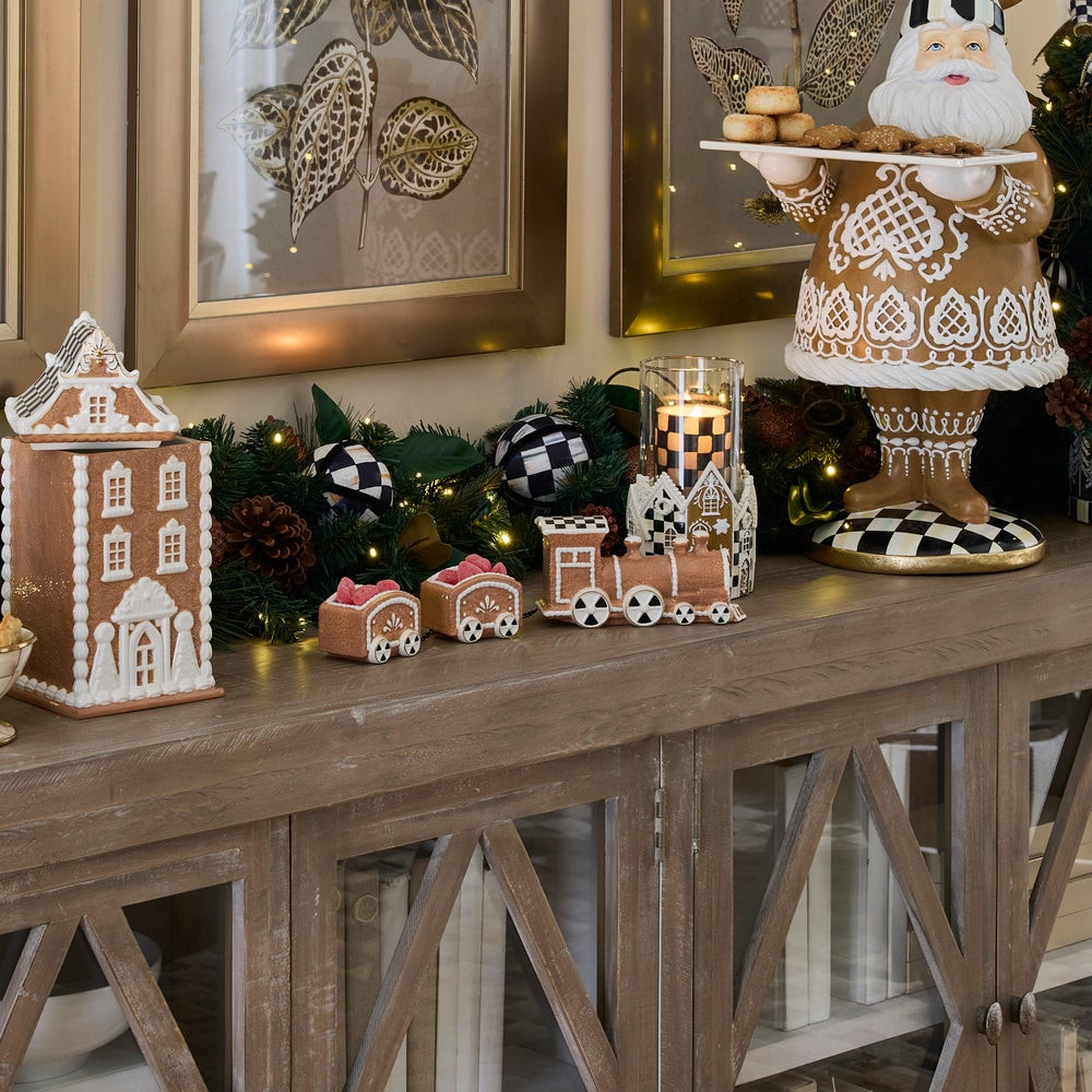 Gingerbread Ceramic Train | MacKenzie-Childs