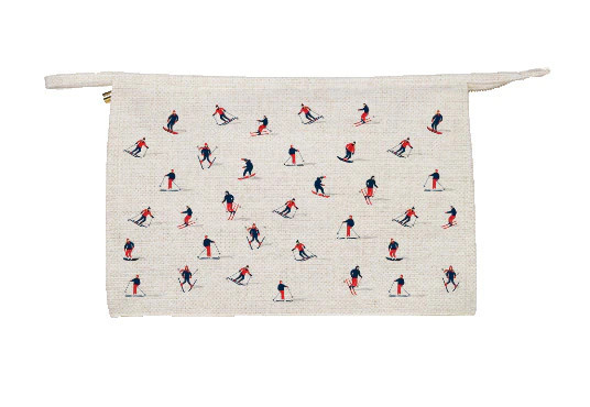 Linen Jumbo Traveler - Skiers | Toss Designs