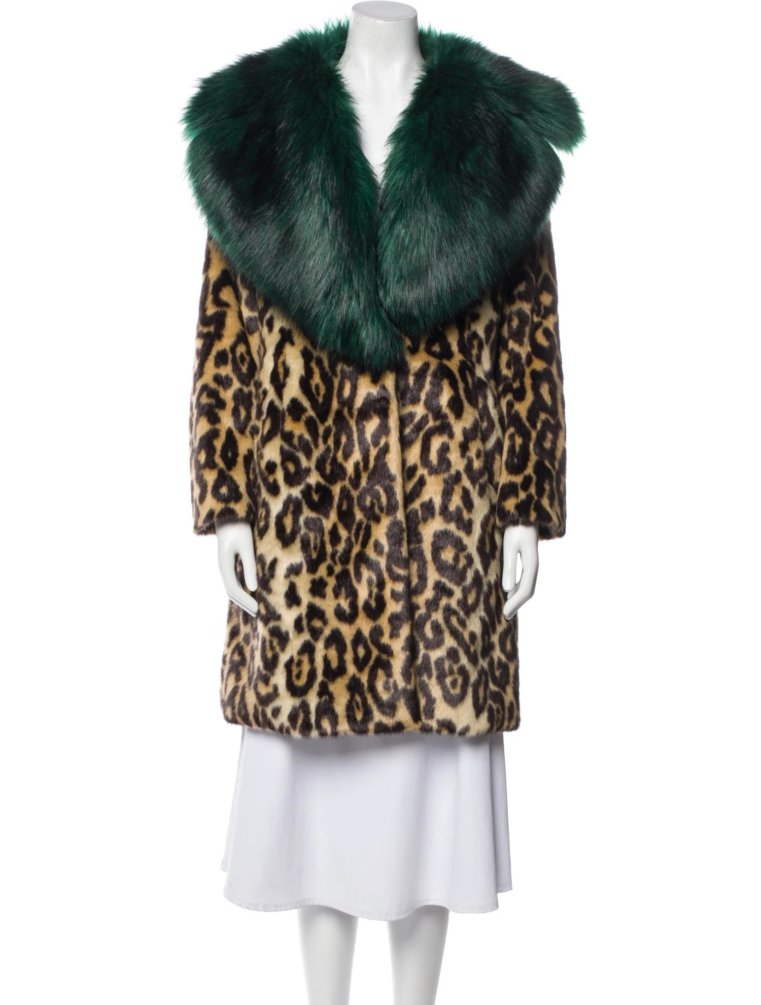 2016 Animal Print Faux Fur Coat | The RealReal
