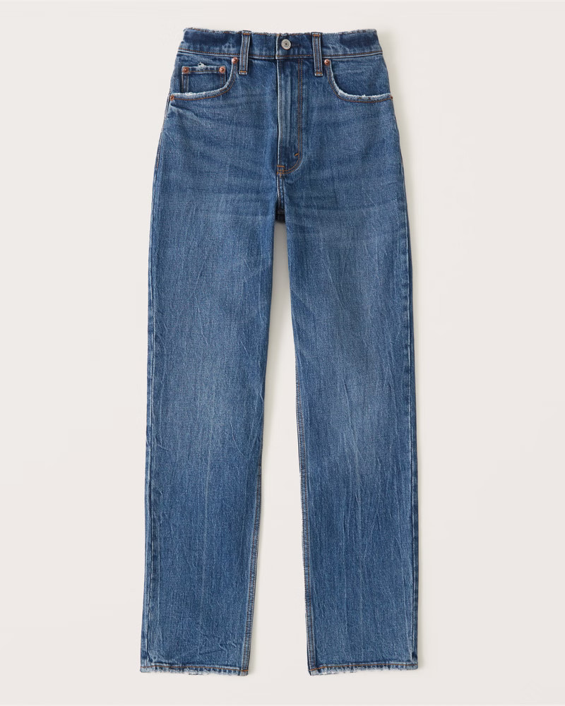 90s Ultra High Rise Straight Jeans | Abercrombie & Fitch (US)
