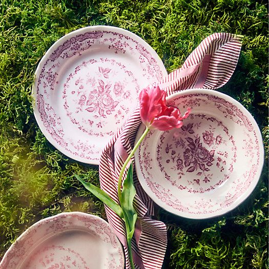 Pink Floral Dinner Plate | Terrain