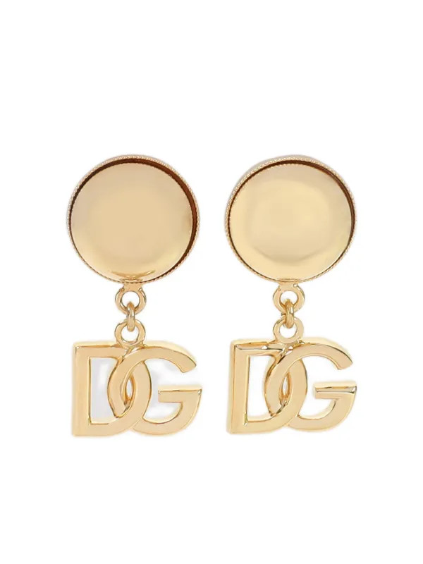 logo drop earrings | Farfetch Global