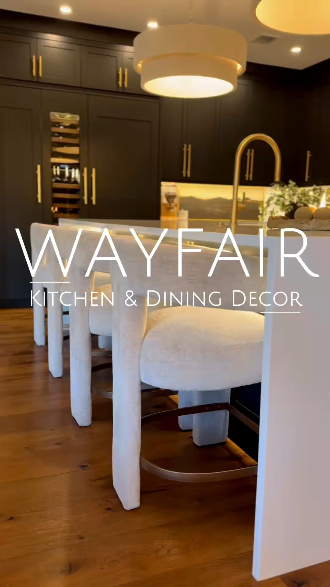 Sharing my favorite @Wayfair finds for my kitchen and dining ✨ I’m in love with these hutches! 💥 I stacked two side by side and they display my decor and china beautifully. 

I layered in a gorgeous rug, added pendant lighting, styled the counters with gold and black candle holders, and finished it with an oversized mirror to make the whole space feel more grand and elevated 🤎

kitchen decor
dining room decor
kitchen hutch
oversized mirror
pendant lighting

#ad #wayfairpartner #wayfair 

#LTKSaleAlert #LTKU #LTKHome