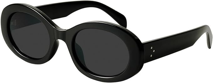 mosanana Oval Retro Trendy Sunglasses for Women Cool Cute Fashion 90s Style MS52371 | Amazon (US)