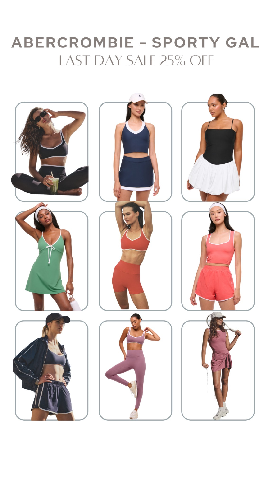 25% off everything at Abercrombie ends today!  and don't forget to use code AFSPRING to get an additional 15% off at checkout 😘❤️
