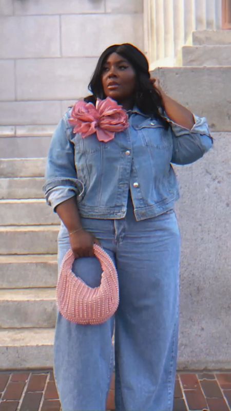 This denim on denim look is such a statement. From the accessories to the fit, this outfit is unforgettable! I mean, look at that cutie flower on my jacket💐 Obsessed.

Jacket 2X
Jeans 22

plus size fashion, denim on denim, spring outfit inspo, summer vacation, plus size fashion, fashion trends, two piece, mid size, plus size

#LTKFindsUnder50 #LTKFindsUnder100 #LTKPlusSize