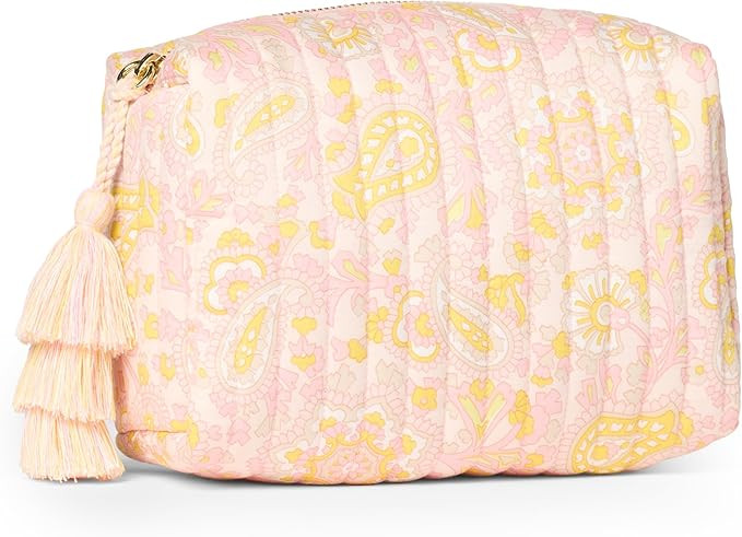 Amazon Essentials x Sofia Grainge Women's Quilted Makeup Toiletry Bag | Amazon (US)