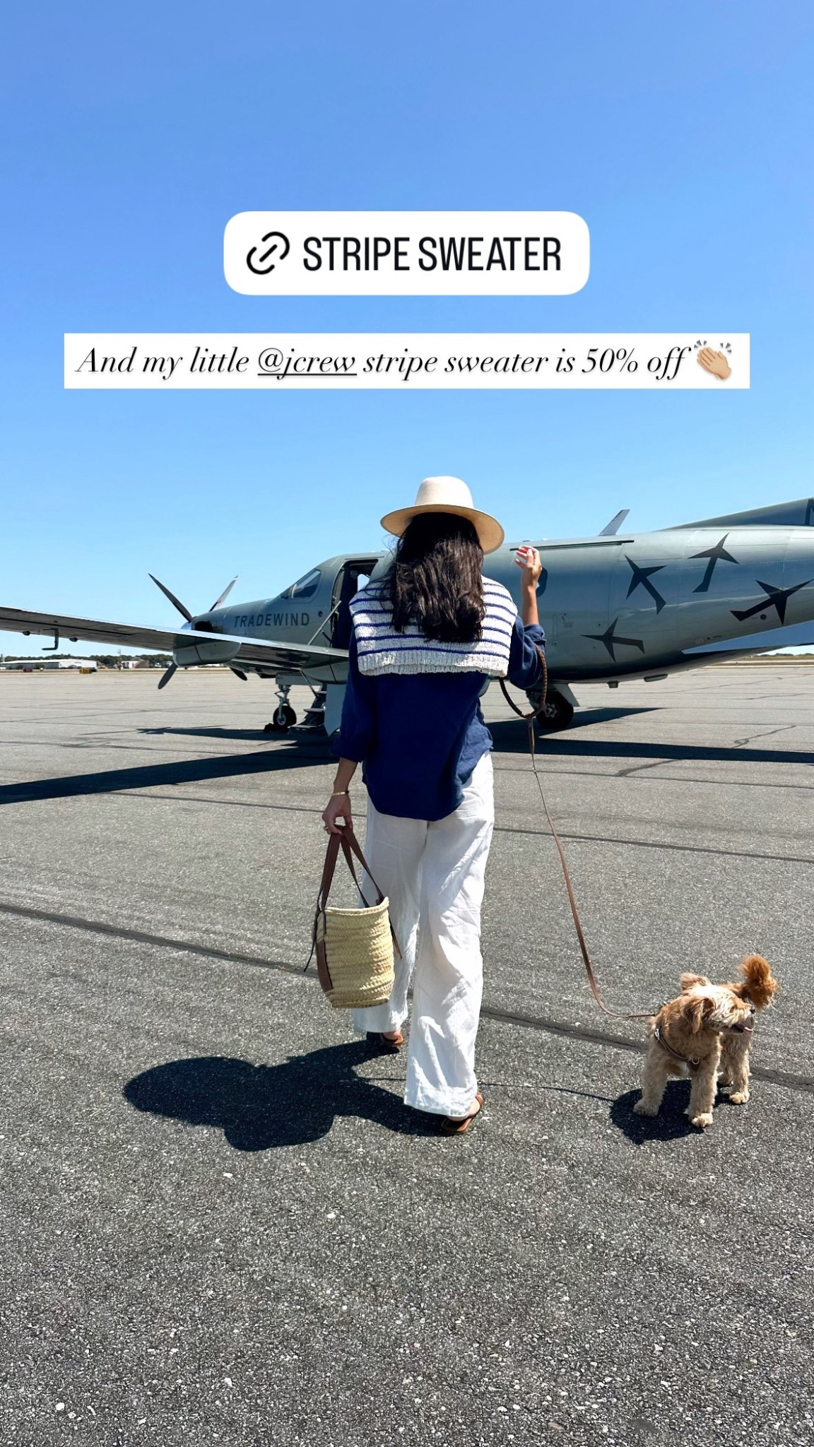 J.Crew sweater, stripe sweater, travel outfit, linen pants. 

#LTKSeasonal #LTKTravel #LTKSaleAlert