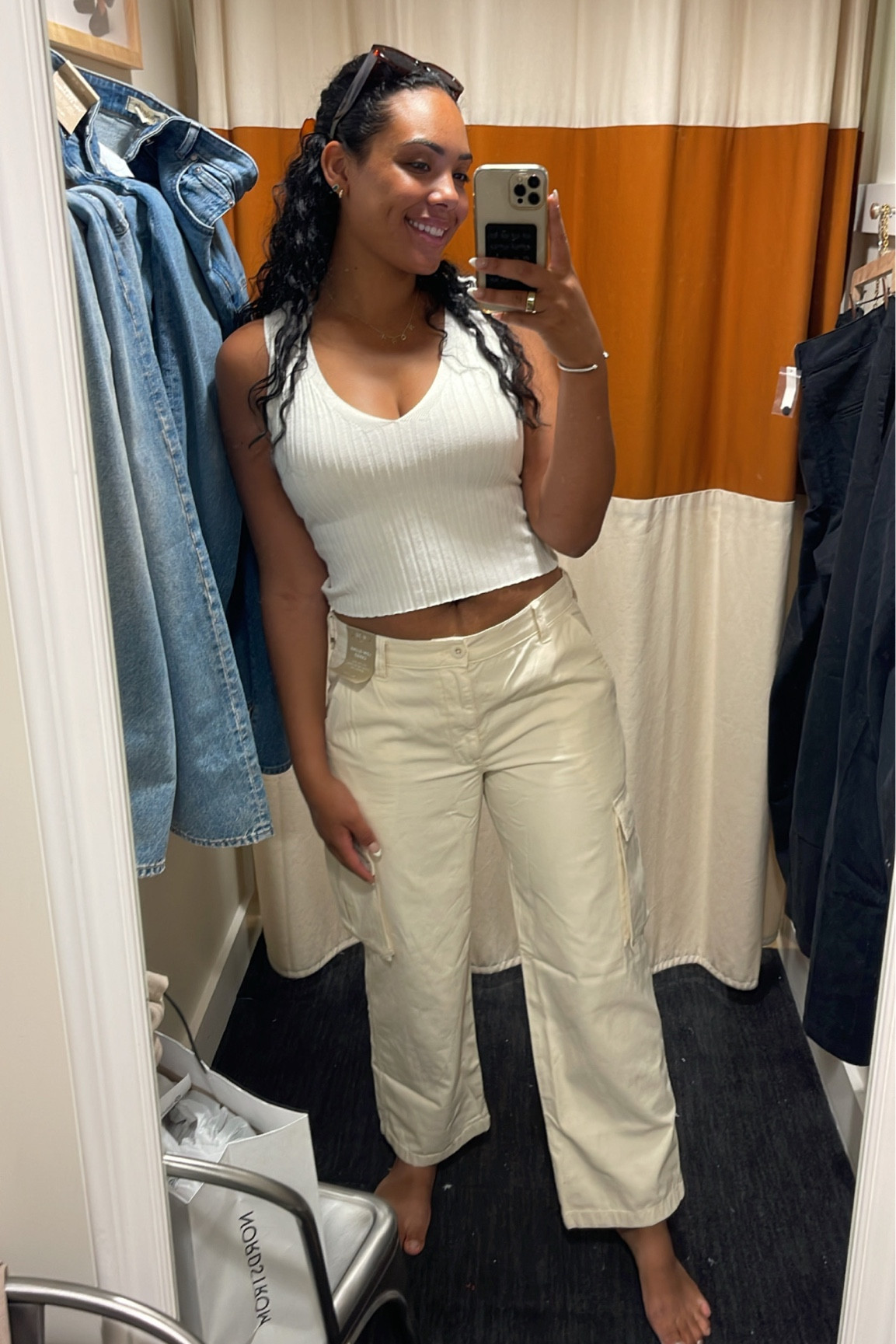 Slung waist cargo shorts- mom friendly and true to size 

#LTKstyletip #LTKsalealert #LTKSale