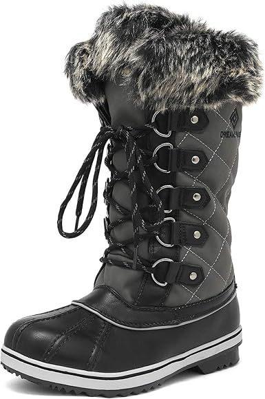 DREAM PAIRS Women's River_1 Mid Calf Waterproof Winter Snow Boots | Amazon (US)