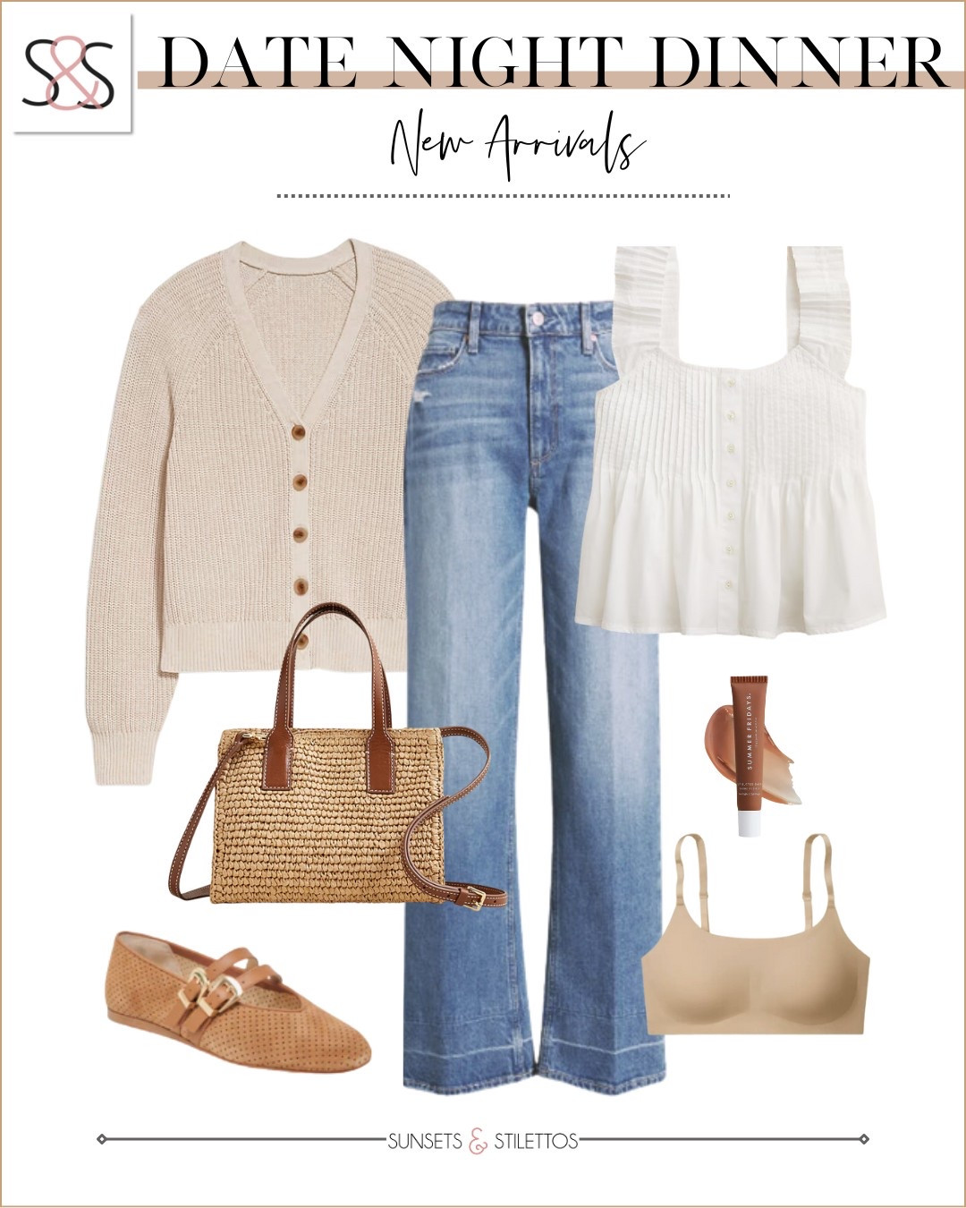 Date night looks a little different when you’re 40+. You want to feel good, look polished, and still be comfortable. This outfit has it all: easy layers, flattering jeans, and the kind of basics you’ll wear on repeat.

Sunsets and Stilettos, date night outfit ideas, wide leg jeans, basics

#LTKOver40 #LTKSeasonal #LTKStyleTip