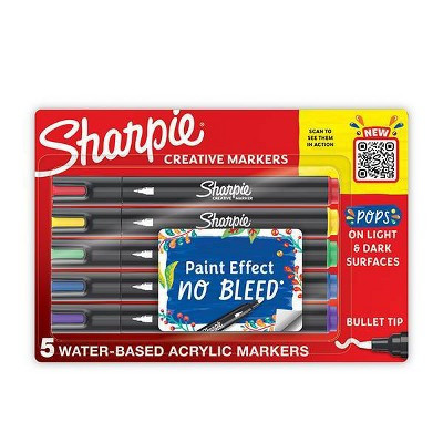 Sharpie 5pk Creative Markers Colorful Bullet Tip Gifting: Permanent Medium Point Art & Stationery Set | Target