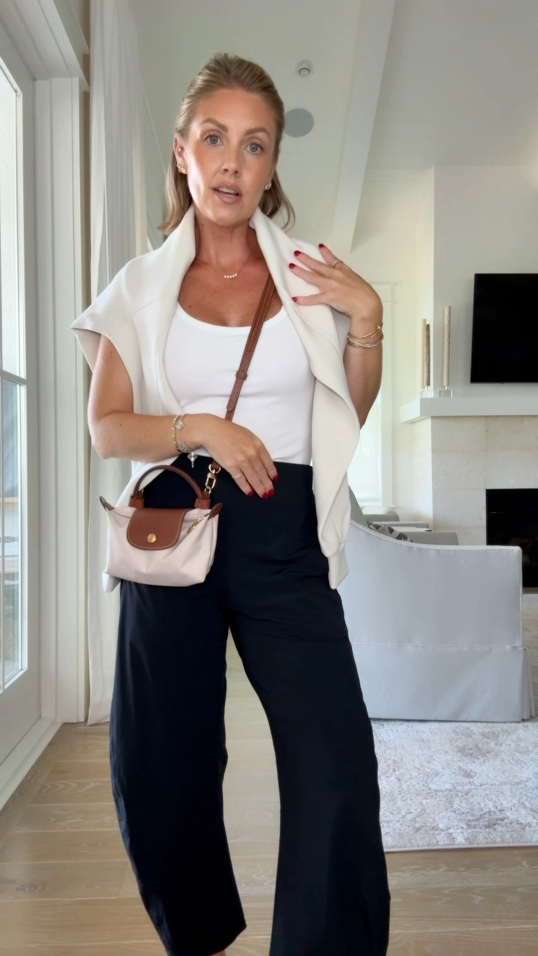 Small Amazon pullover / XS bra free tank / pants 0 petite (on sale!) / * I have also linked the Amazon version of these pants, but if you are petite, I feel like the Ruti pair fit me better

#LTKootd #LTKPetite #LTKTravel