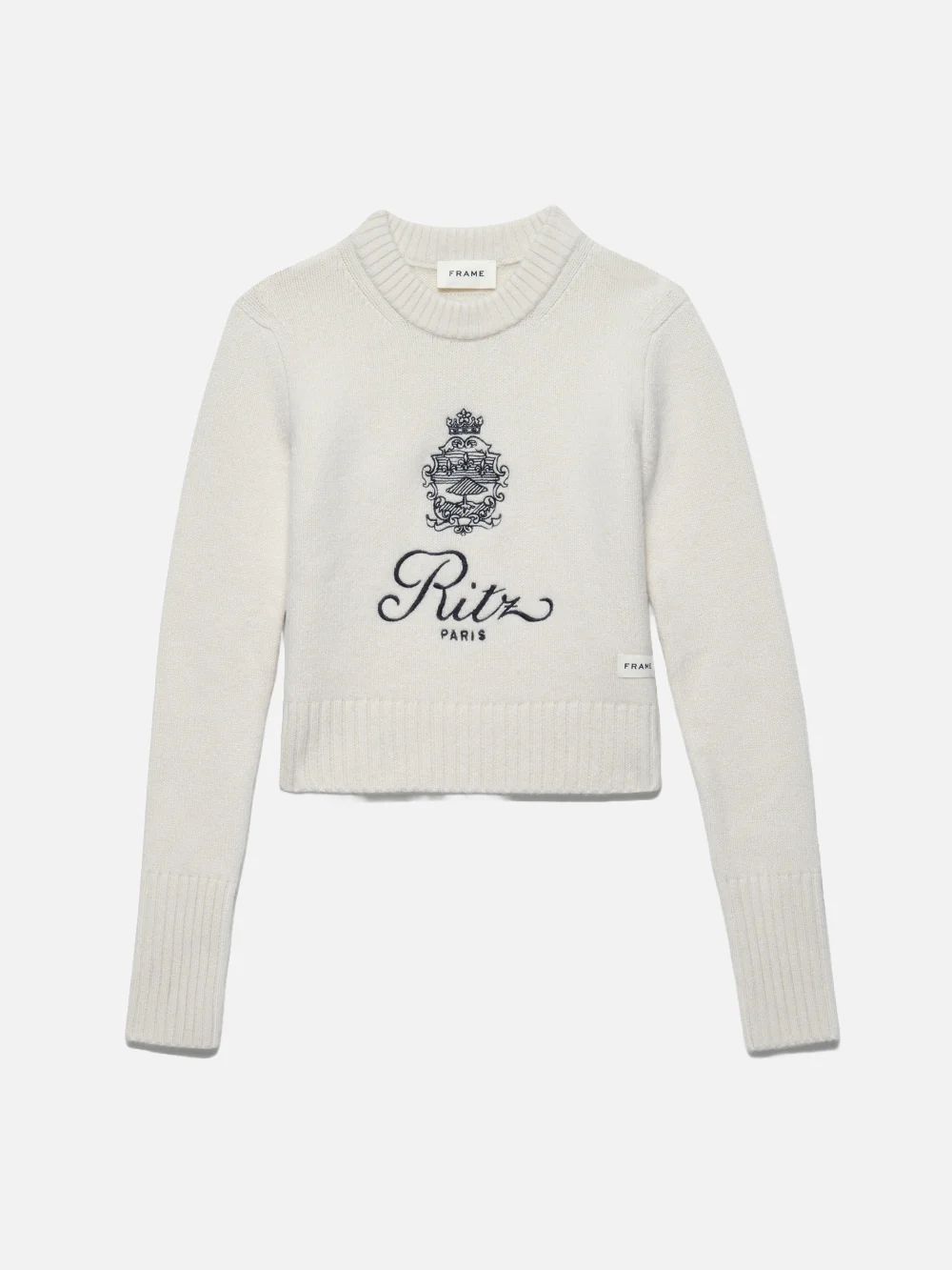 Ritz Women's Cashmere Sweater  in  Off White | Frame Denim