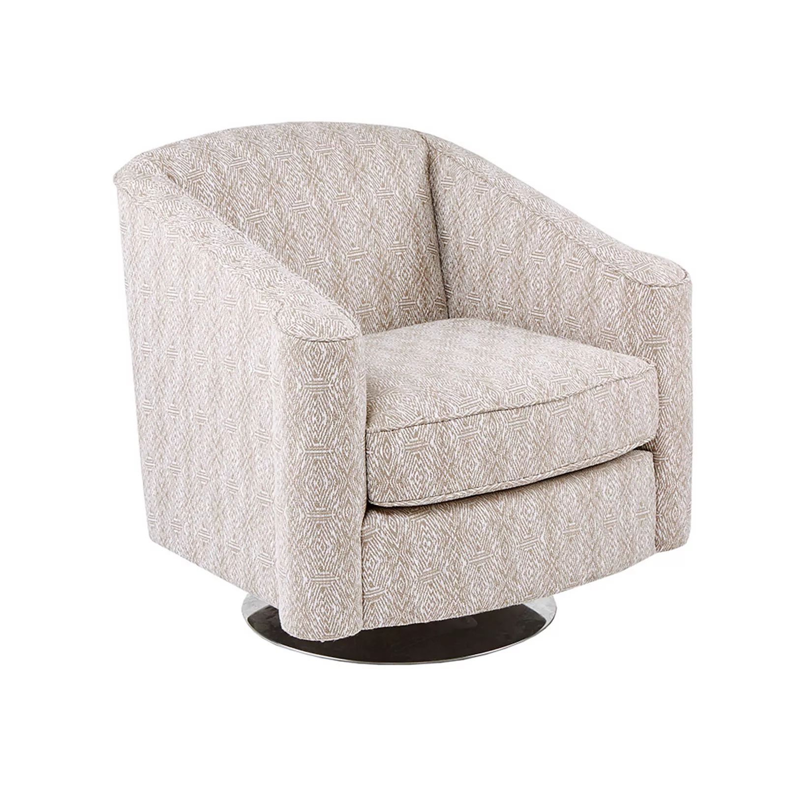 Madison Park Caroline Swivel Chair, Beig/Green | Kohl's
