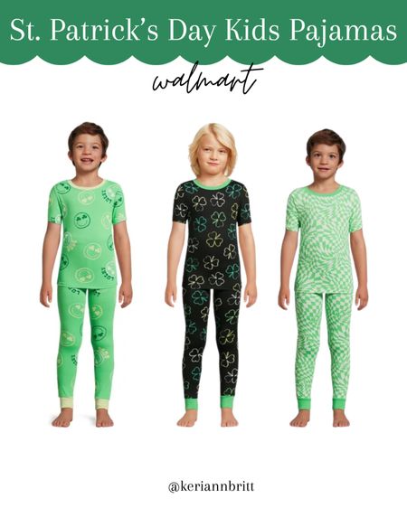 St Patrick’s day Walmart pajamas for kids 

#LTKSeasonal #LTKkids