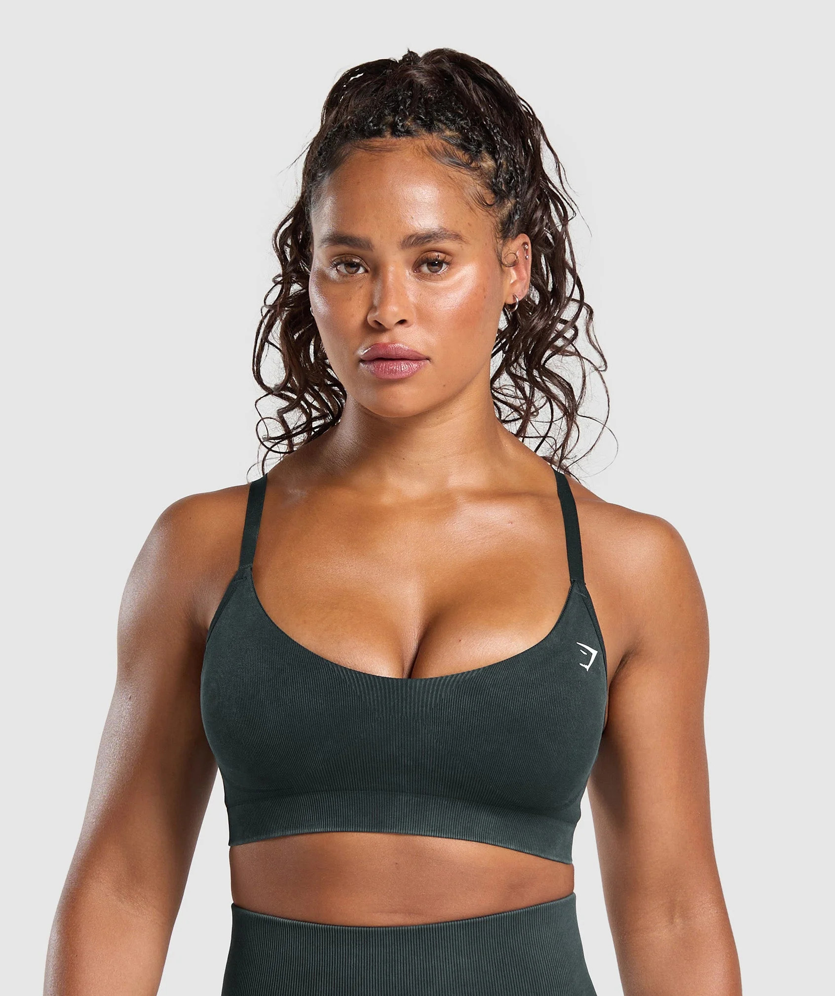 Gains Seamless Washed Sports Bra | Gymshark US