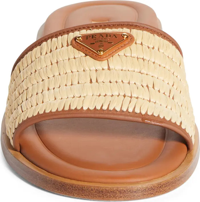 Raffia Slide Sandal (Women) | Nordstrom