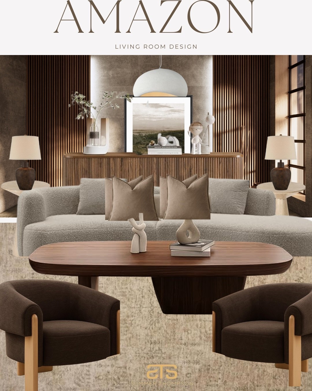 Modern, warm, and perfectly neutral ✨
This Amazon living room design blends cozy textures with rich wood tones for an elevated yet approachable look. Every piece is linked and easy to shop — proof that style and comfort can coexist beautifully.


#AmazonHomeFinds #LivingRoomDesign #NeutralHomeDecor #AmazonFurniture #ModernHomeStyle #CozyInteriors #HomeDesignInspo #AmazonHomeDecor #LTKHome #InteriorStyling

#LTKHome #LTKStyleTip