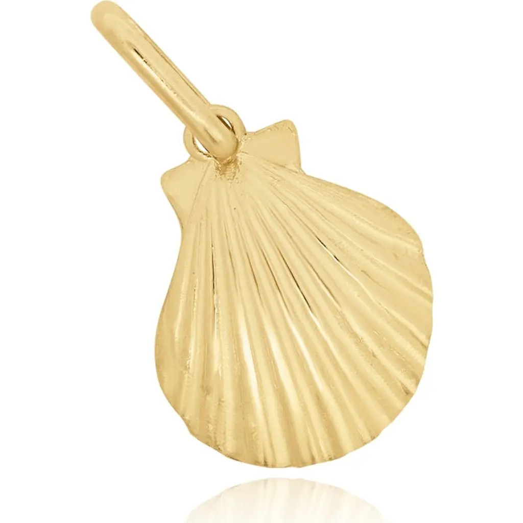 The Lovery Fine Jewelry Gold Seashell Charm in Yellow Gold at Nordstrom | Nordstrom