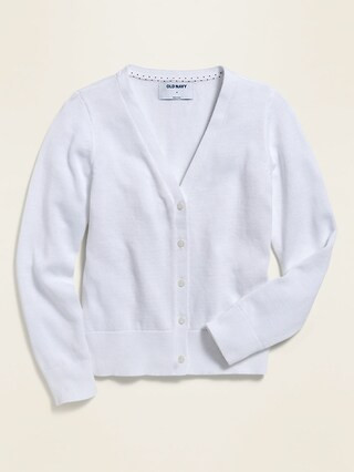 Uniform V-Neck Cardigan for Girls | Old Navy (US)