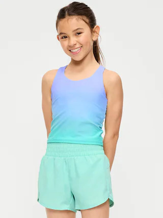 PowerSoft Longline Sports Bra for Girls | Old Navy (US)
