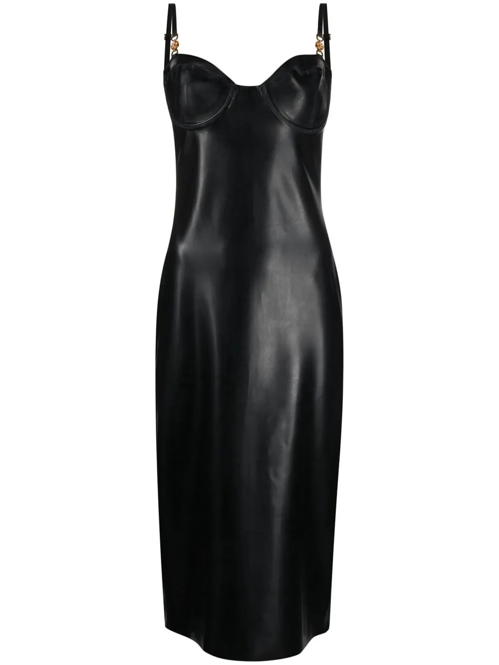 Versace sweetheart-neck Sleeveless Dress | Black | FARFETCH | Farfetch Global