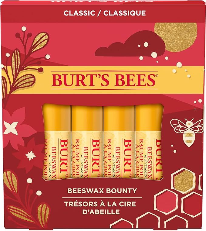 Amazon.com : Burt's Bees Christmas Gifts, 4 Lip Balm Stocking Stuffers Products, Assorted Mix Set... | Amazon (US)