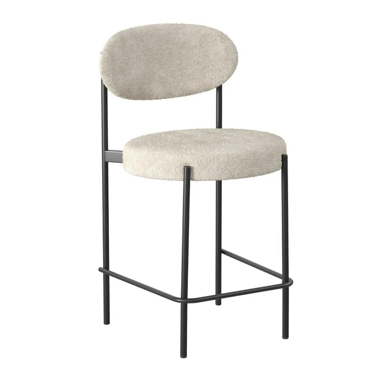 Better Homes & Gardens Boucle Counter Stool, Cream | Walmart (US)