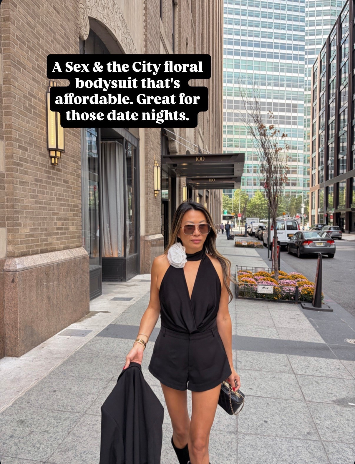 Date night outfit, floral bodysuit Zara small, black shorts and boots. Black Zara blazer. Holiday fit. Size small  

#LTKHoliday #LTKStyleTip #LTKFindsUnder100