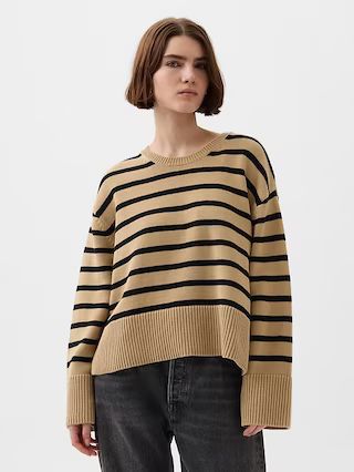 24/7 Split-Hem Shrunken Sweater | Gap (US)