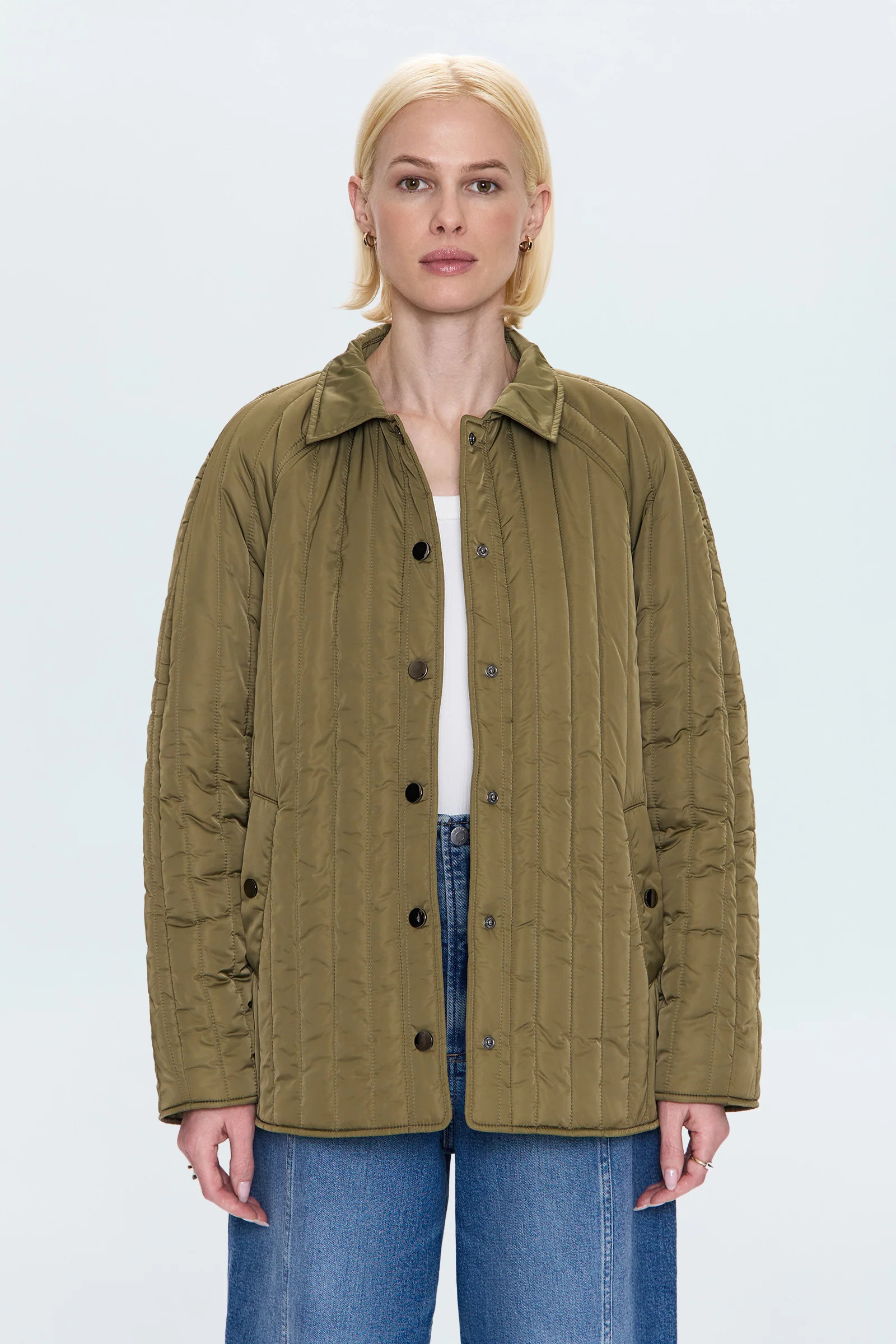 Sawyer Quilted Barn Jacket - Olive | Pistola Denim