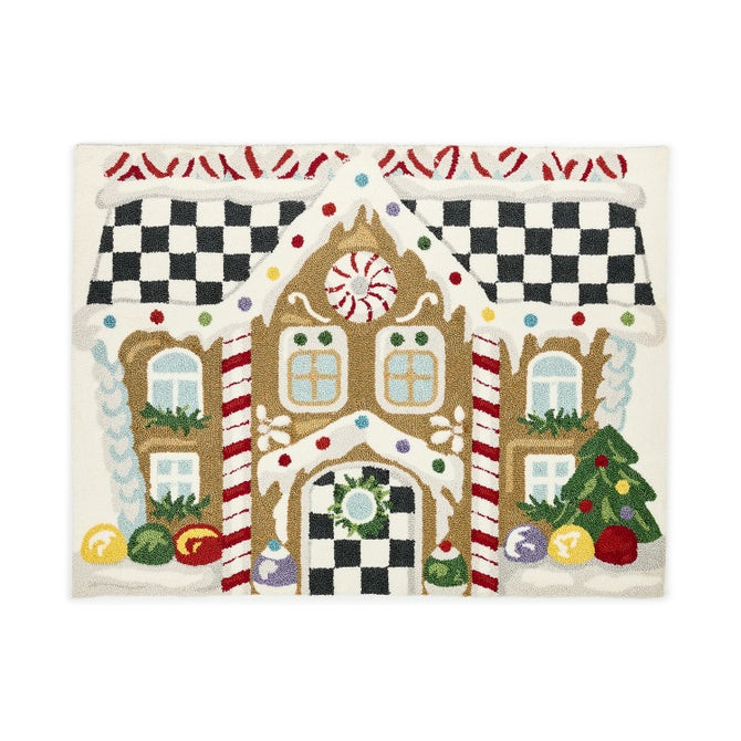 Gingerbread House 3' x 5' Rug | MacKenzie-Childs