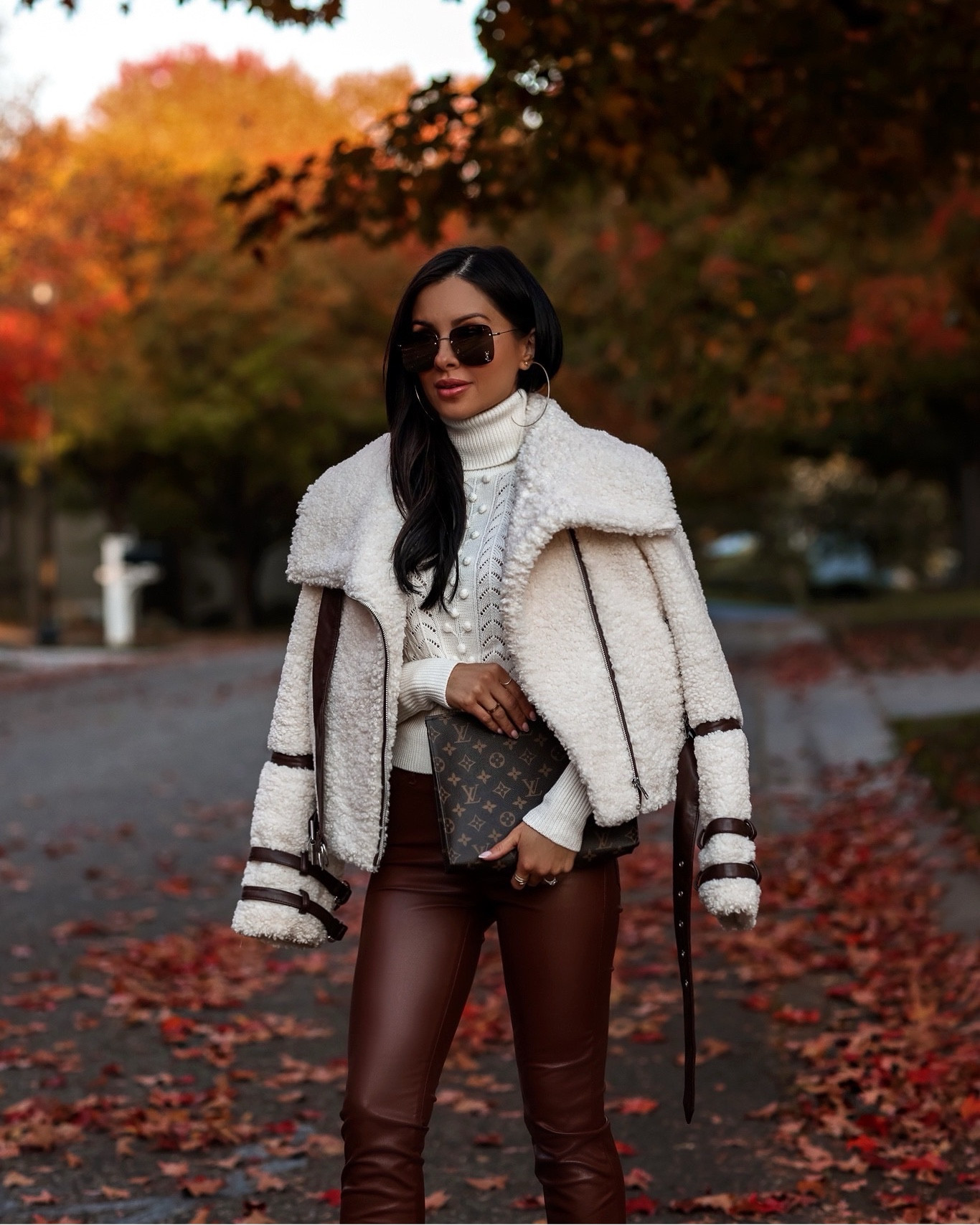 Fall outfit ideas
Tularosa shearling jacket
Similar revolve sweater
Brown faux leather pants 



#LTKstyletip #LTKSeasonal #LTKfindsunder100