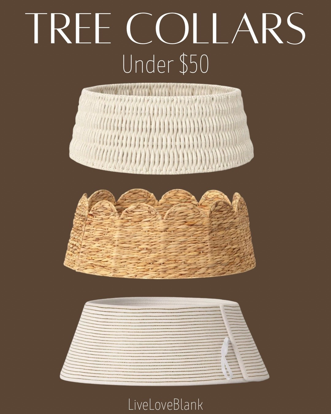 Target tree collars under $50!
Holiday decor


#LTKHome #LTKFindsUnder50 #LTKSeasonal