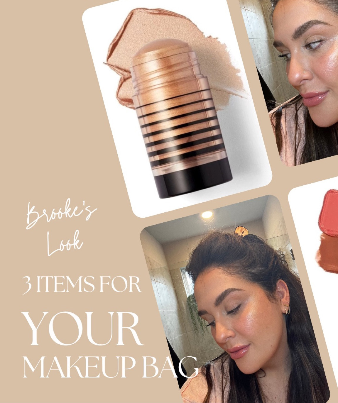 Three must have items for your makeup bag.

Dibs desert island duo bronzer/blush Stick, the highlighter stick and no pressure lip liner

#LTKunder50 #LTKbeauty
